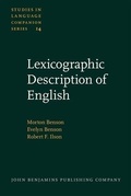 Cover: Lexicographic Description of English - John Benjamins Publishing Company