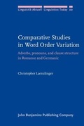 Cover: Comparative Studies in Word Order Variation - John Benjamins Publishing Company