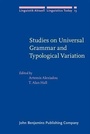 Cover: Studies on Universal Grammar and Typological Variation - John Benjamins Publishing Company