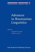 Cover: Advances in Roumanian Linguistics - John Benjamins Publishing Company