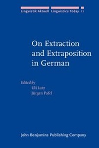 Enlarge image Cover: On Extraction and Extraposition in German - John Benjamins Publishing Company