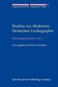 Abbildung von: Studien zur Modernen Deutschen Lexikographie - John Benjamins Publishing Company