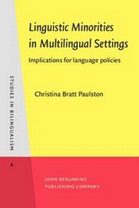 Enlarge image Cover: Linguistic Minorities in Multilingual Settings - John Benjamins Publishing Company