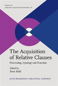 Abbildung von: The Acquisition of Relative Clauses - John Benjamins Publishing Company