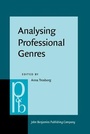 Cover: Analysing Professional Genres - John Benjamins Publishing Company