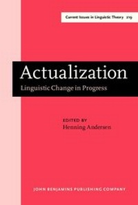Enlarge image Cover: Actualization - John Benjamins Publishing Company