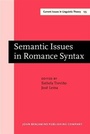 Cover: Semantic Issues in Romance Syntax - John Benjamins Publishing Company