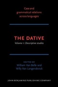 Cover: The Dative - John Benjamins Publishing Company
