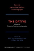 Cover: The Dative - John Benjamins Publishing Company