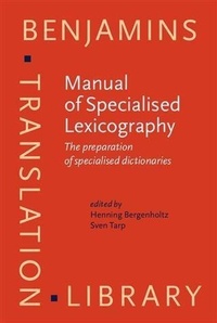 Abbildung von: Manual of Specialised Lexicography - John Benjamins Publishing Company