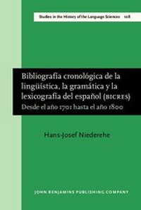 Abbildung von: Bibliografía cronológica de la lingüística, la gramática y la lexicografía del español (BICRES III) - John Benjamins Publishing Company