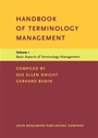 Cover: Handbook of Terminology Management - John Benjamins Publishing Company