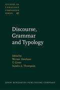 Cover: Discourse, Grammar and Typology - John Benjamins Publishing Company