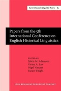 Cover: Papers from the 5th International Conference on English Historical Linguistics - John Benjamins Publishing Company