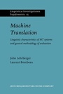 Cover: Machine Translation - John Benjamins Publishing Company
