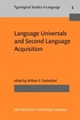 Cover: Language Universals and Second Language Acquisition - John Benjamins Publishing Company