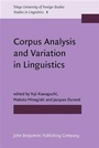 Cover: Corpus Analysis and Variation in Linguistics - John Benjamins Publishing Company