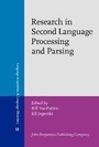 Cover: Research in Second Language Processing and Parsing - John Benjamins Publishing Company