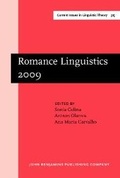 Cover: Romance Linguistics 2009 - John Benjamins Publishing Company