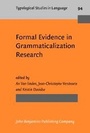 Cover: Formal Evidence in Grammaticalization Research - John Benjamins Publishing Company
