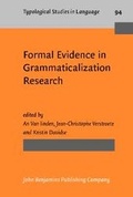 Cover: Formal Evidence in Grammaticalization Research - John Benjamins Publishing Company