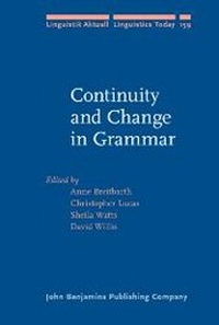 Enlarge image Cover: Continuity and Change in Grammar - John Benjamins Publishing Company