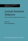 Cover: Lexical-Semantic Relations - John Benjamins Publishing Company