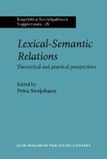 Cover: Lexical-Semantic Relations - John Benjamins Publishing Company