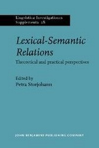 Abbildung von: Lexical-Semantic Relations - John Benjamins Publishing Company