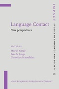 Cover: Language Contact - John Benjamins Publishing Company