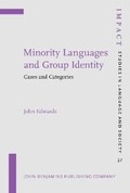 Cover: Minority Languages and Group Identity - John Benjamins Publishing Company