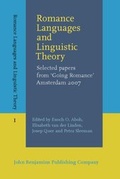Cover: Romance Languages and Linguistic Theory - John Benjamins Publishing Company