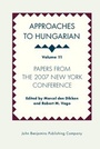 Cover: Approaches to Hungarian - John Benjamins Publishing Company