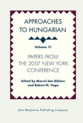 Cover: Approaches to Hungarian - John Benjamins Publishing Company