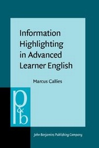 Enlarge image Cover: Information Highlighting in Advanced Learner English - John Benjamins Publishing Company