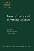 Cover: Focus and Background in Romance Languages - John Benjamins Publishing Company