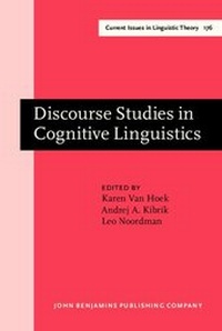 Abbildung von: Discourse Studies in Cognitive Linguistics - John Benjamins Publishing Company