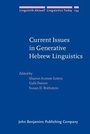 Cover: Current Issues in Generative Hebrew Linguistics - John Benjamins Publishing Company