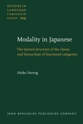 Cover: Modality in Japanese - John Benjamins Publishing Company
