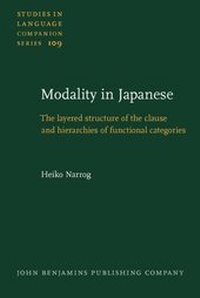 Enlarge image Cover: Modality in Japanese - John Benjamins Publishing Company