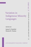 Cover: Variation in Indigenous Minority Languages - John Benjamins Publishing Company