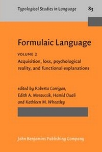 Enlarge image Cover: Formulaic Language - John Benjamins Publishing Company