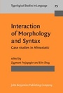 Cover: Interaction of Morphology and Syntax - John Benjamins Publishing Company