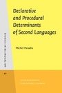 Cover: Declarative and Procedural Determinants of Second Languages - John Benjamins Publishing Company