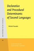 Cover: Declarative and Procedural Determinants of Second Languages - John Benjamins Publishing Company