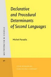 Abbildung von: Declarative and Procedural Determinants of Second Languages - John Benjamins Publishing Company