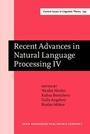 Cover: Recent Advances in Natural Language Processing IV - John Benjamins Publishing Company
