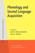 Cover: Phonology and Second Language Acquisition - John Benjamins Publishing Company