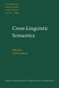 Cover: Cross-Linguistic Semantics - John Benjamins Publishing Company