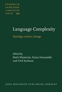Enlarge image Cover: Language Complexity - John Benjamins Publishing Company